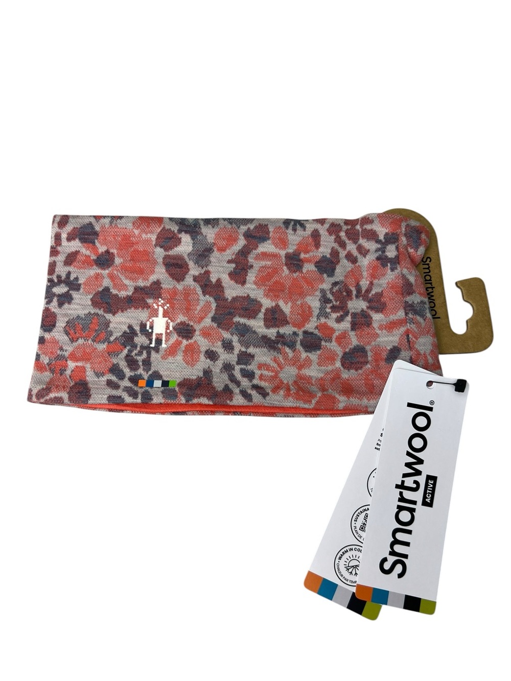 Smart Wool NWT Floral Coral Reef Thermal Headband